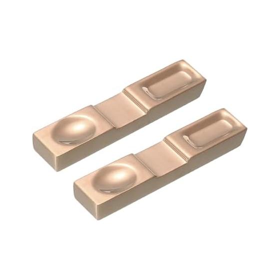 Uxcell Set of 2 Chopstick Rests, 304 Stainless Steel, 10.5cm X 2cm X 1.3cm, Rose Gold, for Home Kitchen Utensils, Spoon Fork Teaspoon Dining Tool