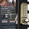 Mechanical Code Lock Waterproof Password Unlock Aluminum Alloy Anti-Theft Outdoor Door Lock