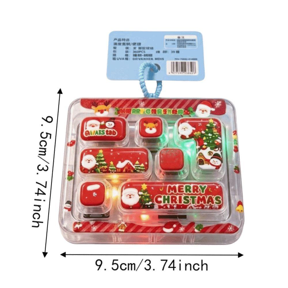 Transparent Dual-Tone Mini Keyboard Pendant 17-Key Keyboard Keychain Desktop Decoration