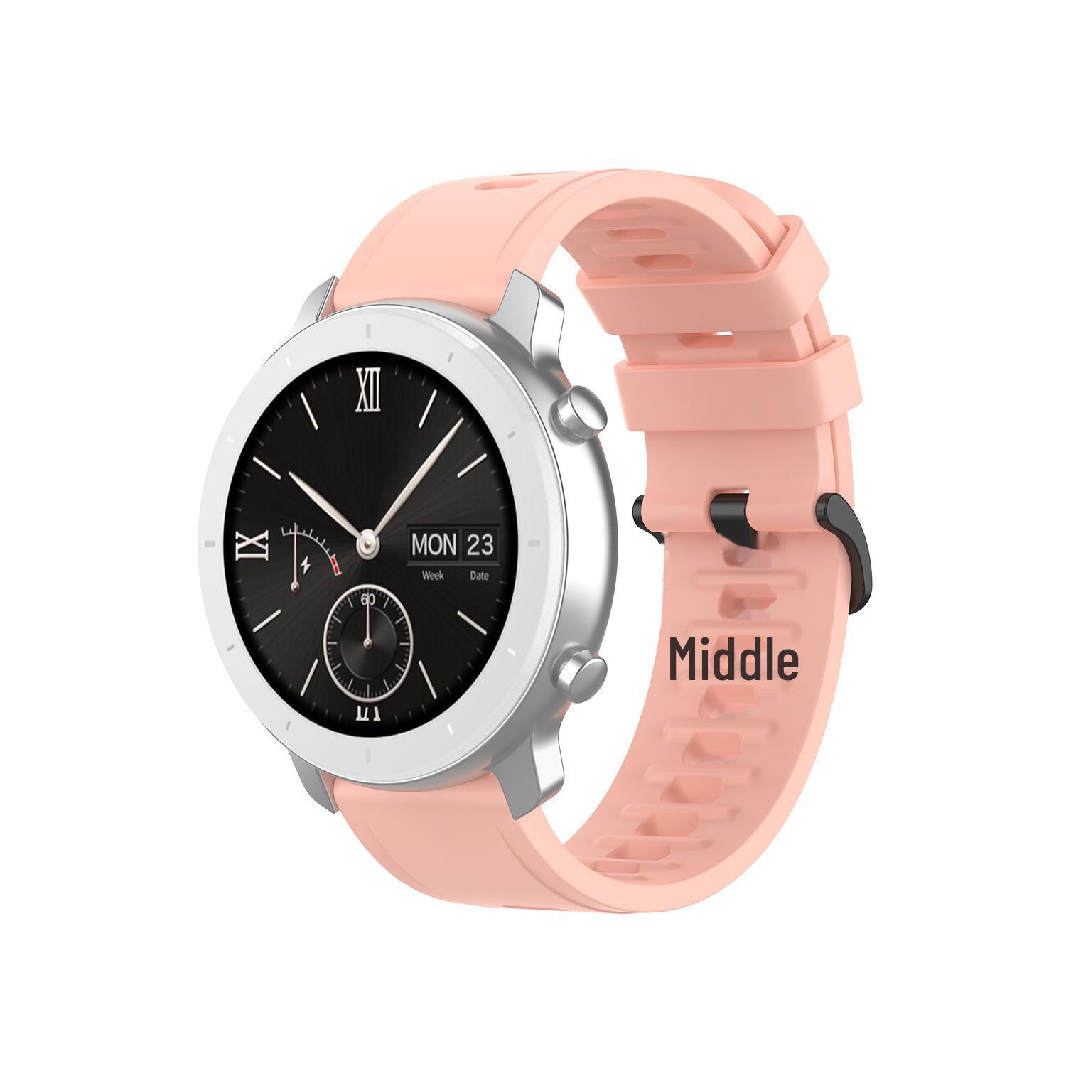 

Совместимый ремешок для часов Huawei, Huami и Honor (20 мм/22 мм) 20MM светло-розовый