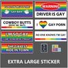 For 1Set 28 Pcs Original Funny Gay LGBT Prank Bumper Stickers Truck,Cars,Vehicle or Luggage - I'm So Gay I Can't Even Drive