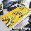 Custom Name Text Mouse Pad Green Bay Packers Personalized Desk Pad For Work And Gaming