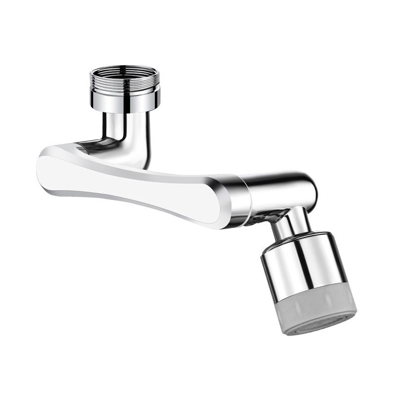 Universal 1080° Rotating Faucet with Lifting Anti-Splash Spout for Bathroom Face Washing and Brushing Teeth