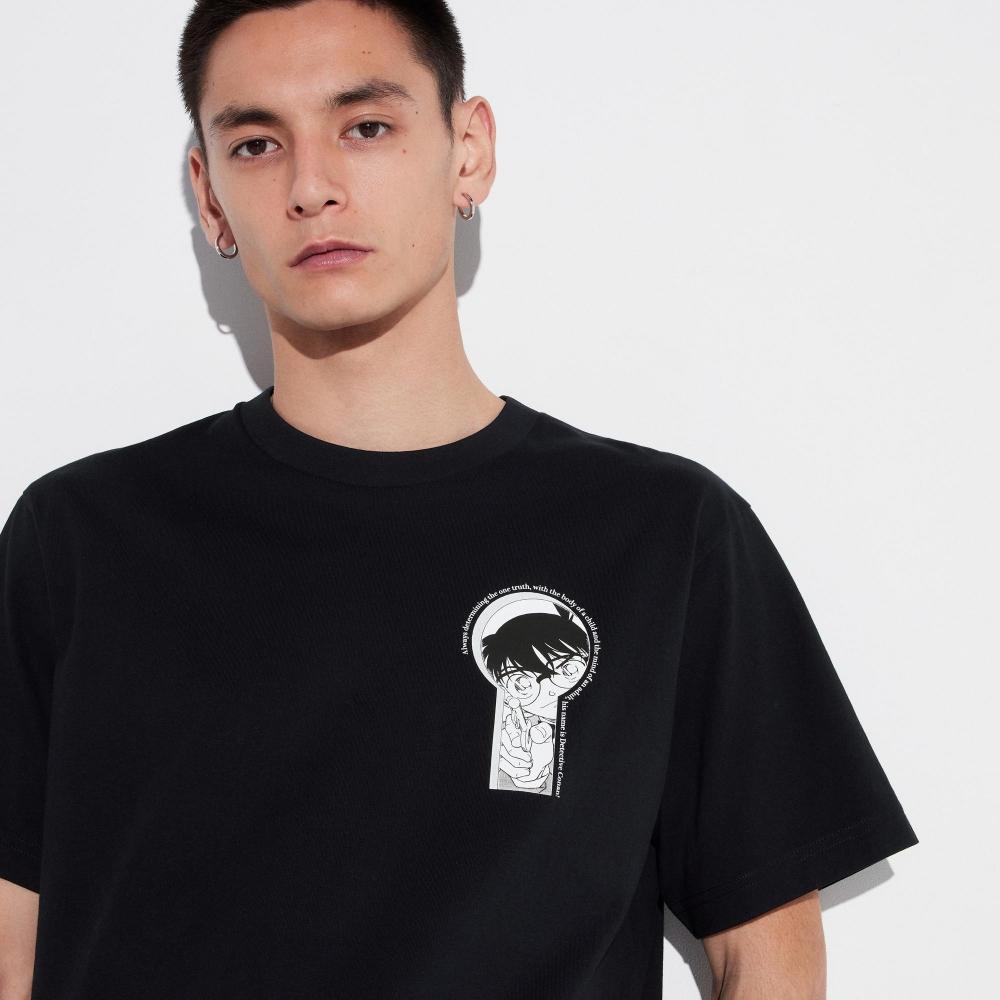 

UNIQLO JAPAN Detective Conan UT, стандартный крой с короткими рукавами