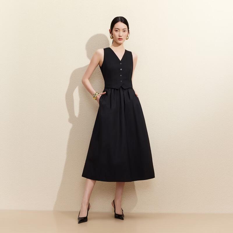 VEROMODA 2026 Summer V-Neck Sleeveless A-Line Long Dress