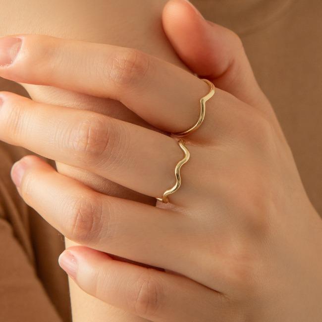Lunne 14K V-Volume Ring (14K Gold) #W16 (A Type)