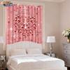 Valentine's Heart Digital Print Blackout Curtains, Customizable Polyester with High-Precision Sun Protection.