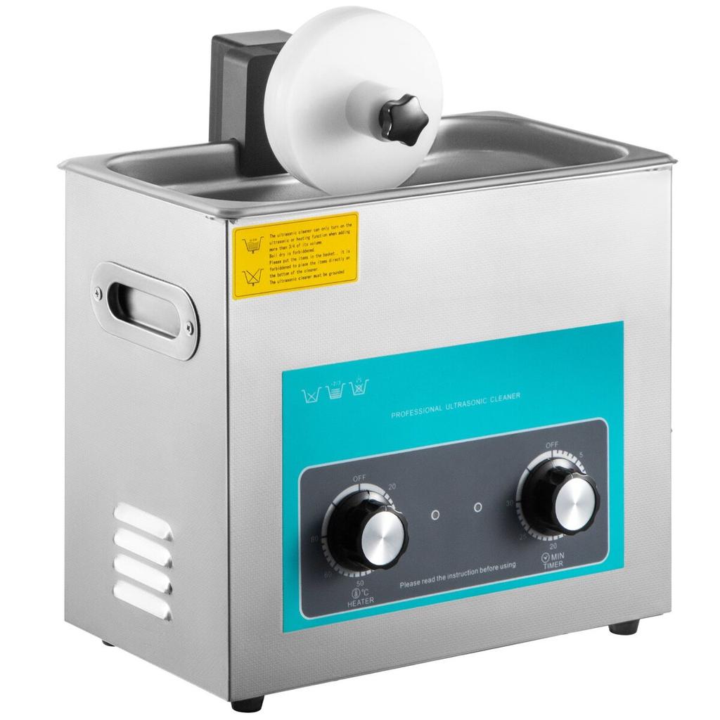 Ultrasonic Vinyl Record Cleaner 6L 40kHz Vinyl Ultrasonic Cleaning Machine Knob Control Record Ultrasonic Cleaner 4 Records Vinyl Sonic Cleaner