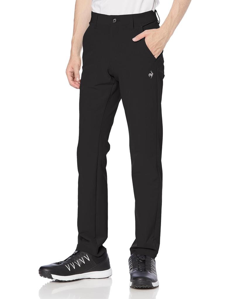 Coq Sportif Golfové kalhoty Zúžené Absorpční potu Jednobarevné Jednoduché Golf QGMWJD04 BK00 [Le Golf] [Stretch Forcer] Pánské (Černá)