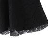 Women's Black Lace Spaghetti Strap Dress - Spring/Summer Seaside Vacation Short Skirt