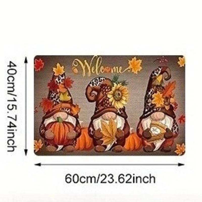 

1pc Autumn Elf Doorway Mat-Festive Non-Slip Mat with Cute Fall Design,Perfect for Holidays like Christmas,Christmas Doormat
