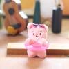Cute Bear Swimming Ring Charm keyring Plush Keychain Accessory Animal Pendant Key Chain Personalized Bag Accessory