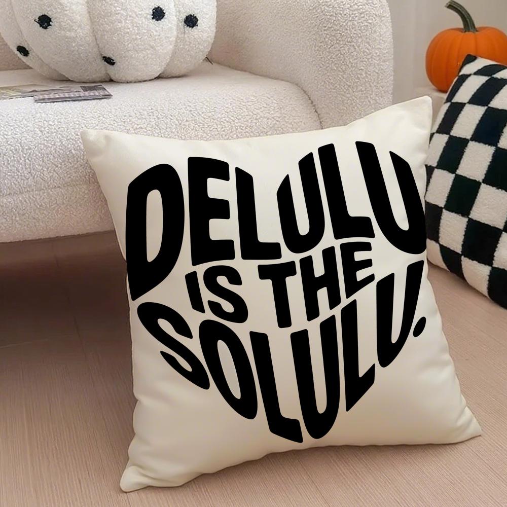 Heart Shape Cushion Cover Throw Pillow Cover Hidden Button Durable Polyester Chair Cushion