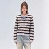 Striped sweater cardigan women's autumn 2026 new thin casual short long-sleeved knitted top jacket