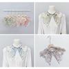 Pearl False Floral Yunjian Butterfly Kids Shirt False Collar Elegant Decoration Hanfu Shawl  Girl