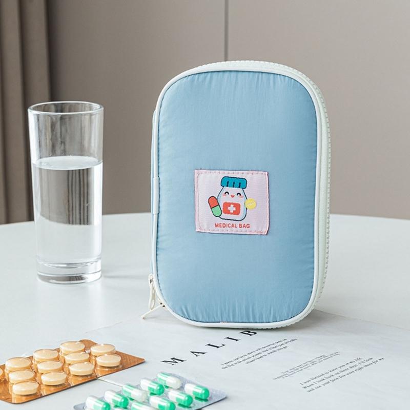 Large Capacity Waterproof Medicine Portable Durable Nylon First Aid Storage Bag For Travel Camping Home Emergency Use