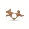 Wooden Pet Cat Dog Reading Bookmark Bookmarks Rings School Supplies Student Pages Guide Marker Marking Sign Book Page Holder