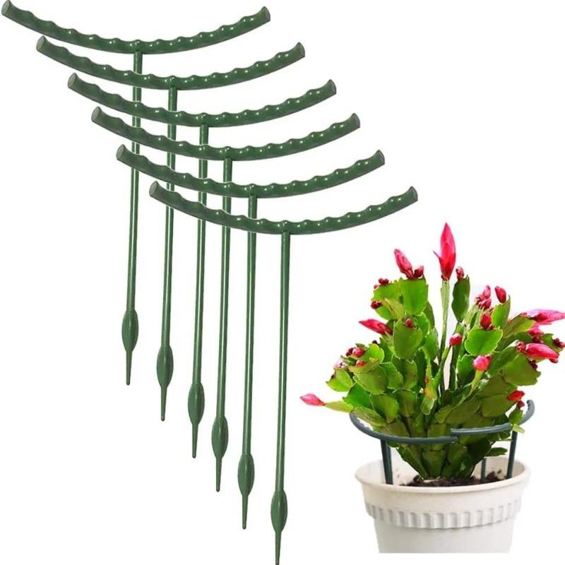 Plant Support Stakes Cage Plie Flower Stand Holder Plastic Semicircle Green House Orchard Fixing Rod Gardening Bonsai Tools