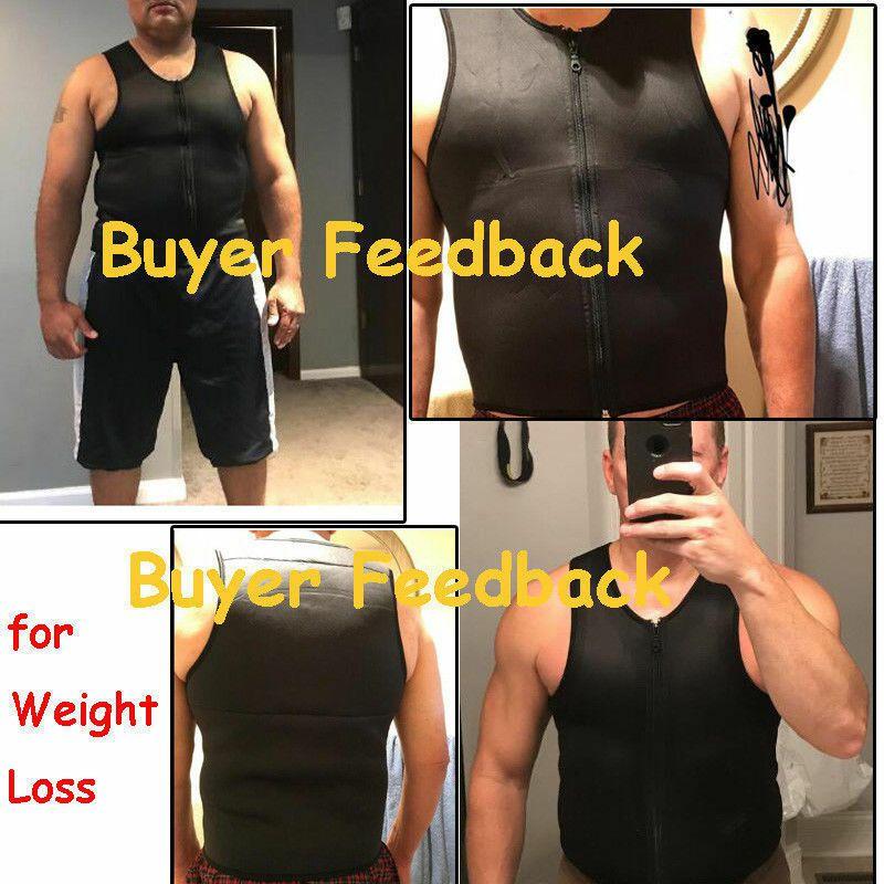 Versatile And Durable Men's Neoprene Body Shaper Sweat Sauna Vest For Weight Loss