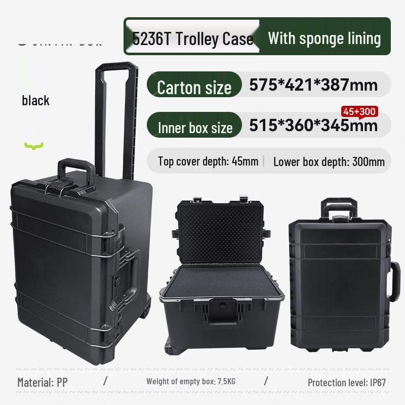 Heavy-Duty Protective Equipment Trolley Case