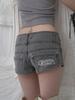 Iyussiti Damaged Stud Micro Denim Shorts