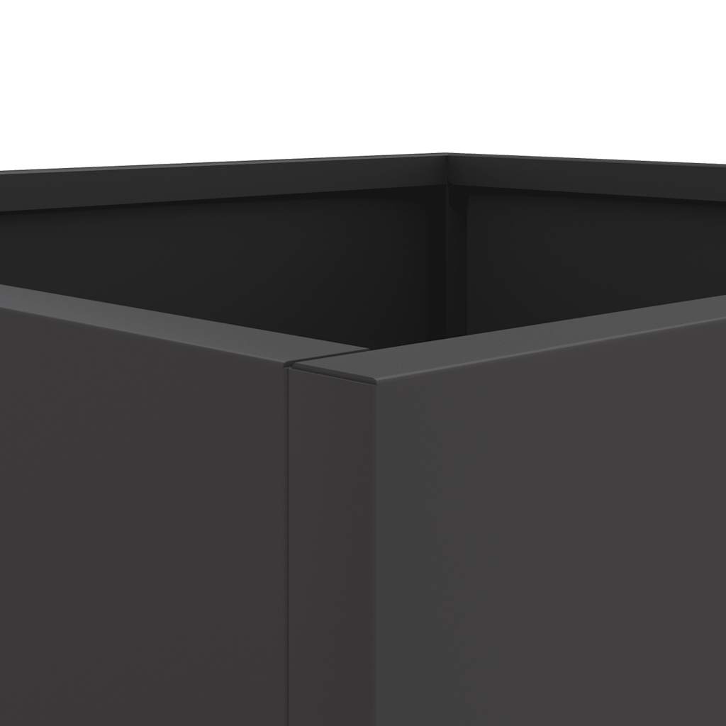 Plant Pot Black 42x40x39 Cm Steel