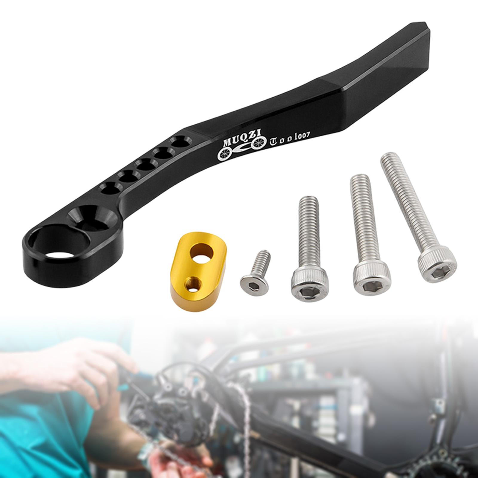 Aluminum Alloy Bicycle Chain Drop Protector stabilizer Black