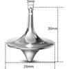 Spinning Top Accurate Metal Spinner Top Desktop Gyro Toys Little Fidget Toys (Silver,Gold, Black)