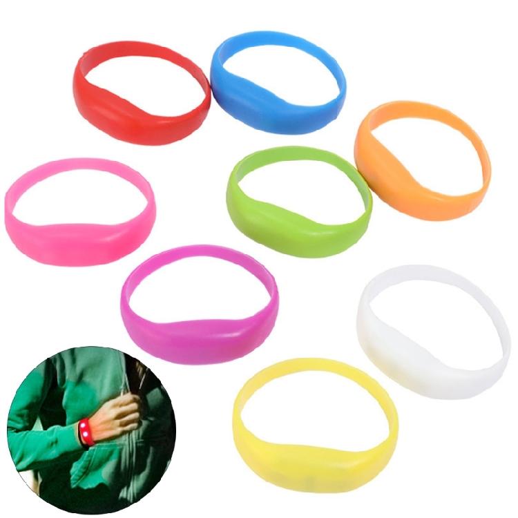 Set of 8 Flashing LED Bracelets Wristbands for Christmas Birthday Lighted LED Bracelets for Sport Outdoor Running