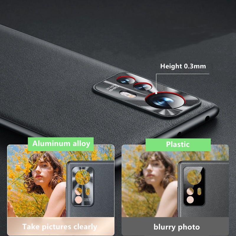 Voor Xiaomi 12 Hoesje Mi 12 Pro Stijlvolle Effen Lederen Cover 12X Luxe Zachte TPU Bumper Schokbestendig Voor Twelve Pr O Camera Bescherming