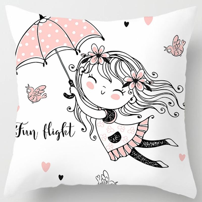 Love Birthday Girl Series Pillow Gift Home Office Decoration Pillow Bedroom Sofa Car Cushion Cover