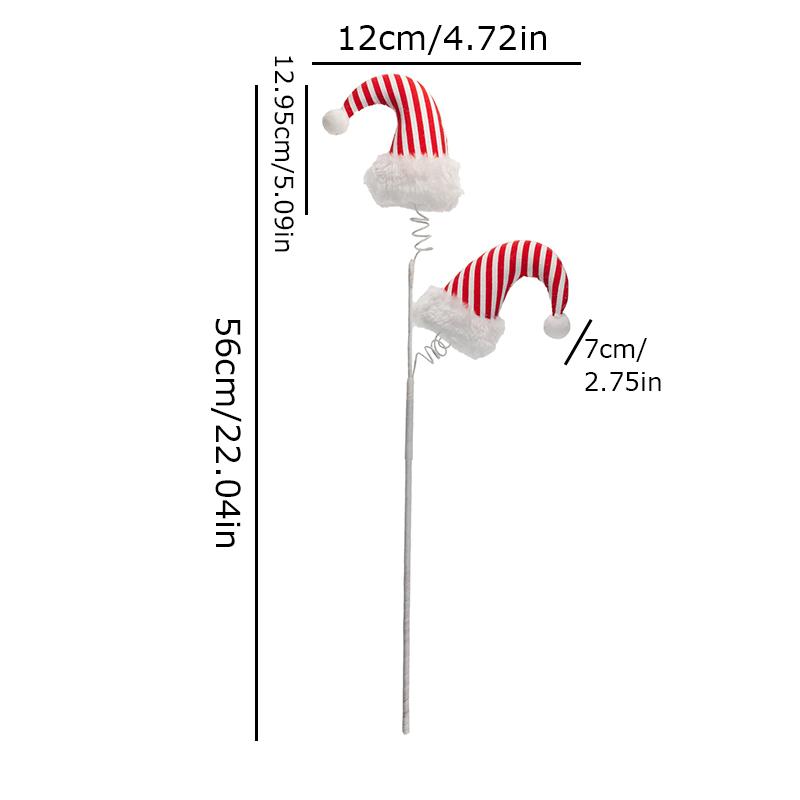 Christmas Stripe Pattern Design Fabric Art Handicrafts Xmas Tree Simulated Cane Candy Ornament Festival Decoration