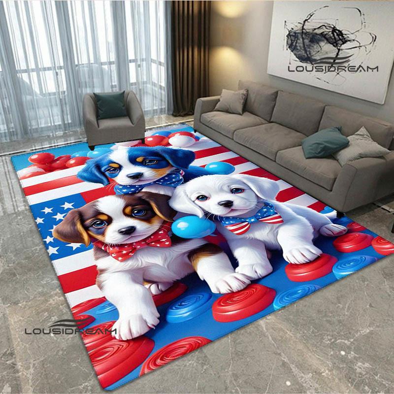 3D Süßer Hund Aufdruck Teppich Küchenmatten Rutschfester Teppich Außen Teppiche Läufer Schlafzimmer Dekoration Rosa Zimmer Dekoration Geburtstagsgeschenk