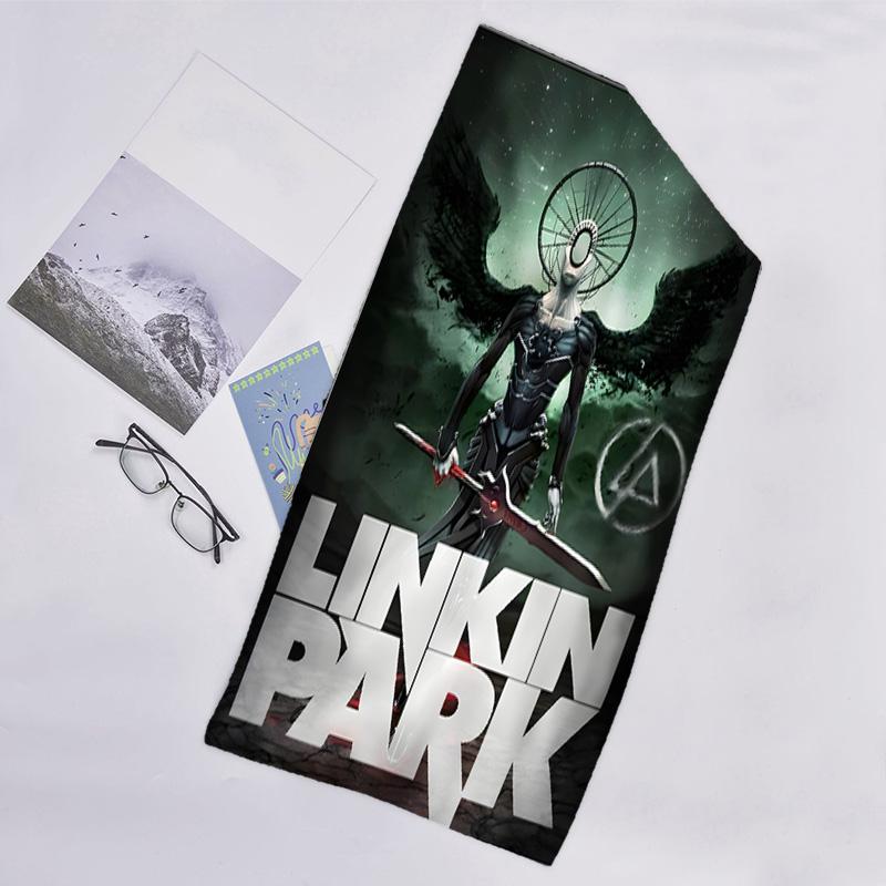 1pc Linkin Park2 Beach Towel, Beach and Seaside Swimming Pool Equipment, Fashion Pattern, Rectangular, Travel Essentials