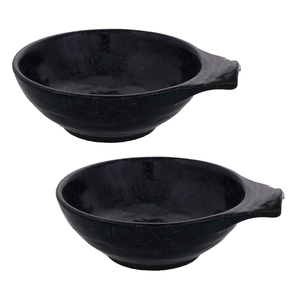 

Tableware East Mino Yaki Tonsui Set of 2 Japanese Tableware Bowls, (Matte Black)