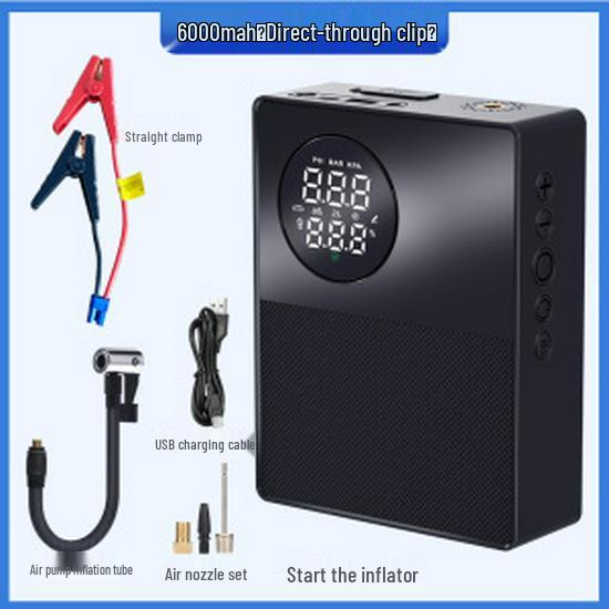 "Car and Motorcycle Emergency Power Bank with Air Pump and Jump Starter"