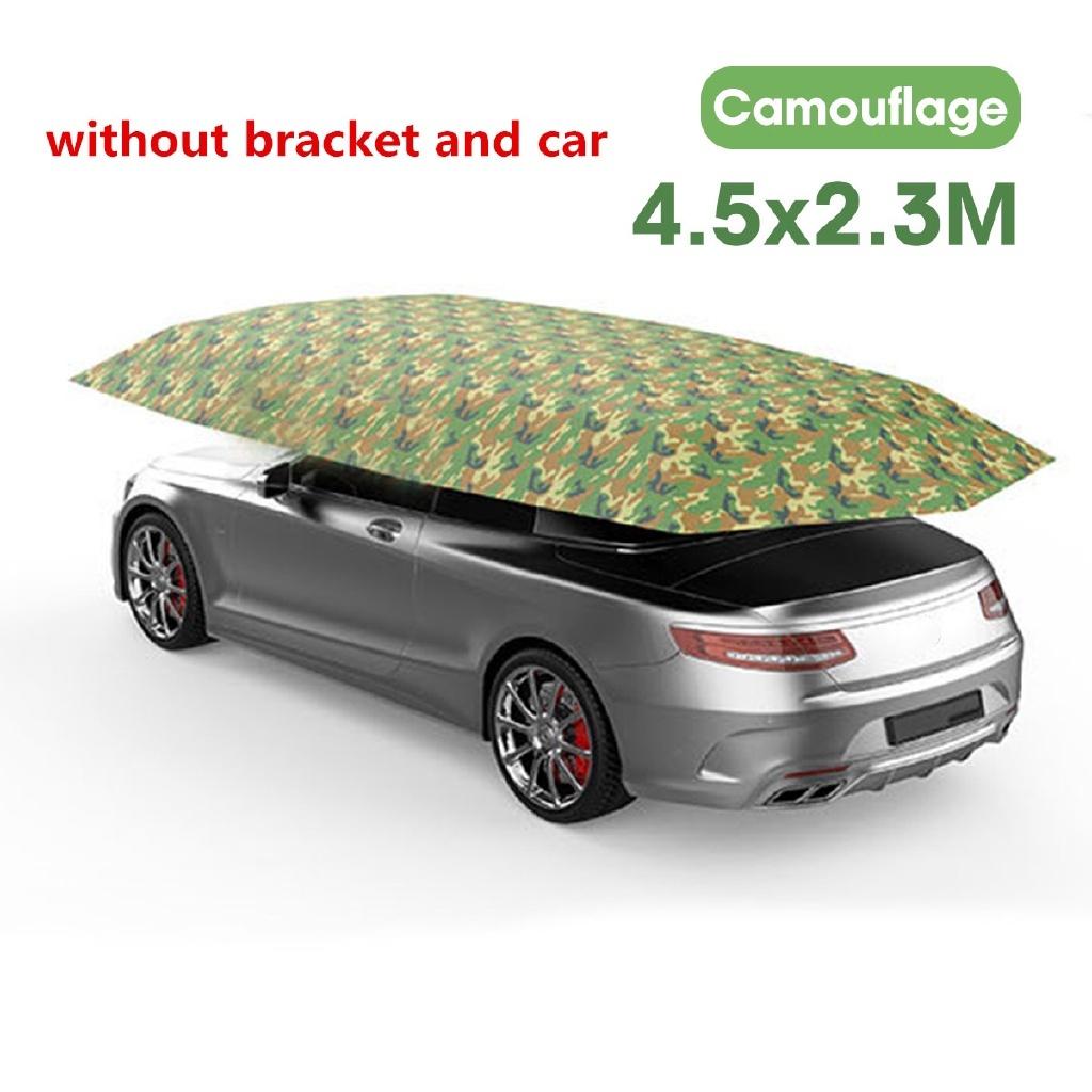 Cortină Auto Argintie/Albastră cu Telecomandă, Umbrelă Parasolar Auto, Acoperiș, Kituri de Protecție UV Fără suport 4.5x2.3 M