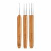 3/6Pcs Bamboo Grip Hair Loc Tool 1/2/3 Head Crochet Needles  DIY Sewing Accessories