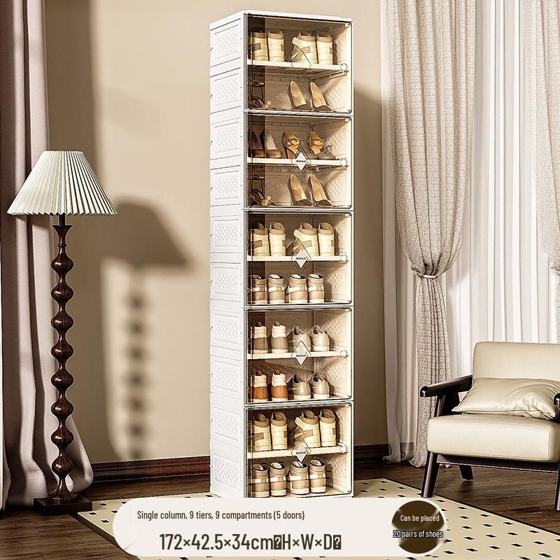 Foldable Dustproof Shoe Storage Cabinet - No Installation Needed