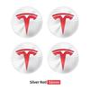Car Sticker Tesla 4pcs 56mm Hub Cap Center Cap Logo High Quality Sticker for Tesla Model 3 Y S X Personalized Emblem Sticker Car