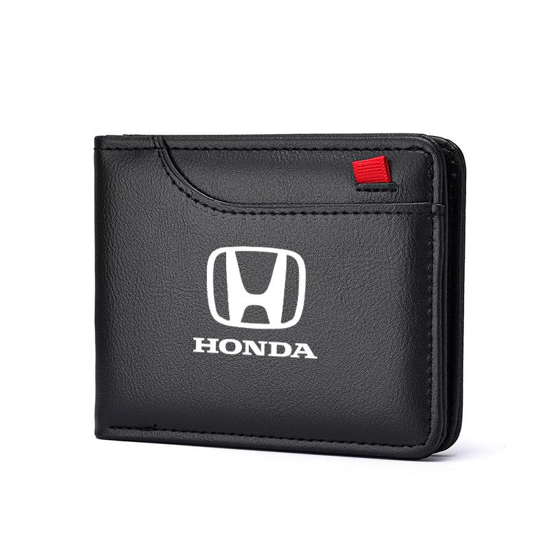 Car Driver License Bag Driving Credit Card Documents Wallet Holder For Honda Mugen Power Civic Accords CRV Hrv Jazz CBR VTEC VFR FL3
