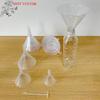 (YOUU06)Set di 4 Imbuti Trasparenti in Plastica Riutilizzabili, Imbuti in PP da Laboratorio, Imbuto da Cucina, Bottiglie da Laboratorio, Oli Essenziali