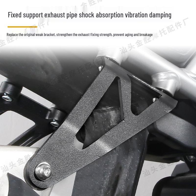 Stainless Steel Exhaust Hanger Reinforcement Bracket for CFMOTO 450MT Rear Footrest Removal