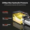 Unidad de Potencia Hidráulica de 12 L, Bomba para Remolque Basculante de Doble Efecto, Presión Máxima de Alivio de 22 MPa y Caudal de 3,4 L/min, Bomba Hidráulica CC de 12 V con Metal