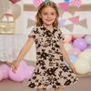 Kids'  Dress - Short Sleeve Pocket Color Frock Kids' Collared Dress - Short Sleeve Pocket Frock