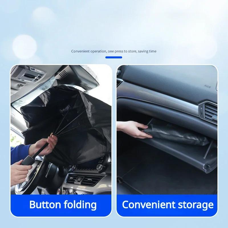 For Ford Fusion F150 Ranger Mustang GT Focus Eage Explorer S-max Cmax Expedition Car Windshield Sunshades Front Shading Umbrella