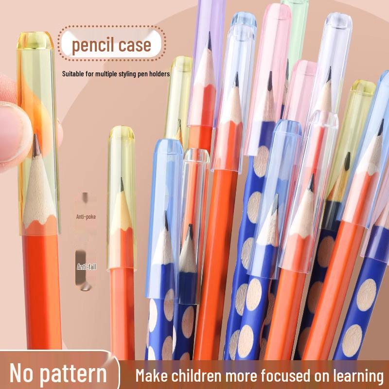 

Kindergarten Pencil Cap: Transparent Pencil Protector for Students