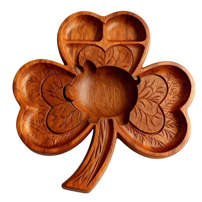 Highland Cow Wooden Charcuterie Board, Rustic Farmhouse Serving Board Made From Natural Solid Wood With Compartments