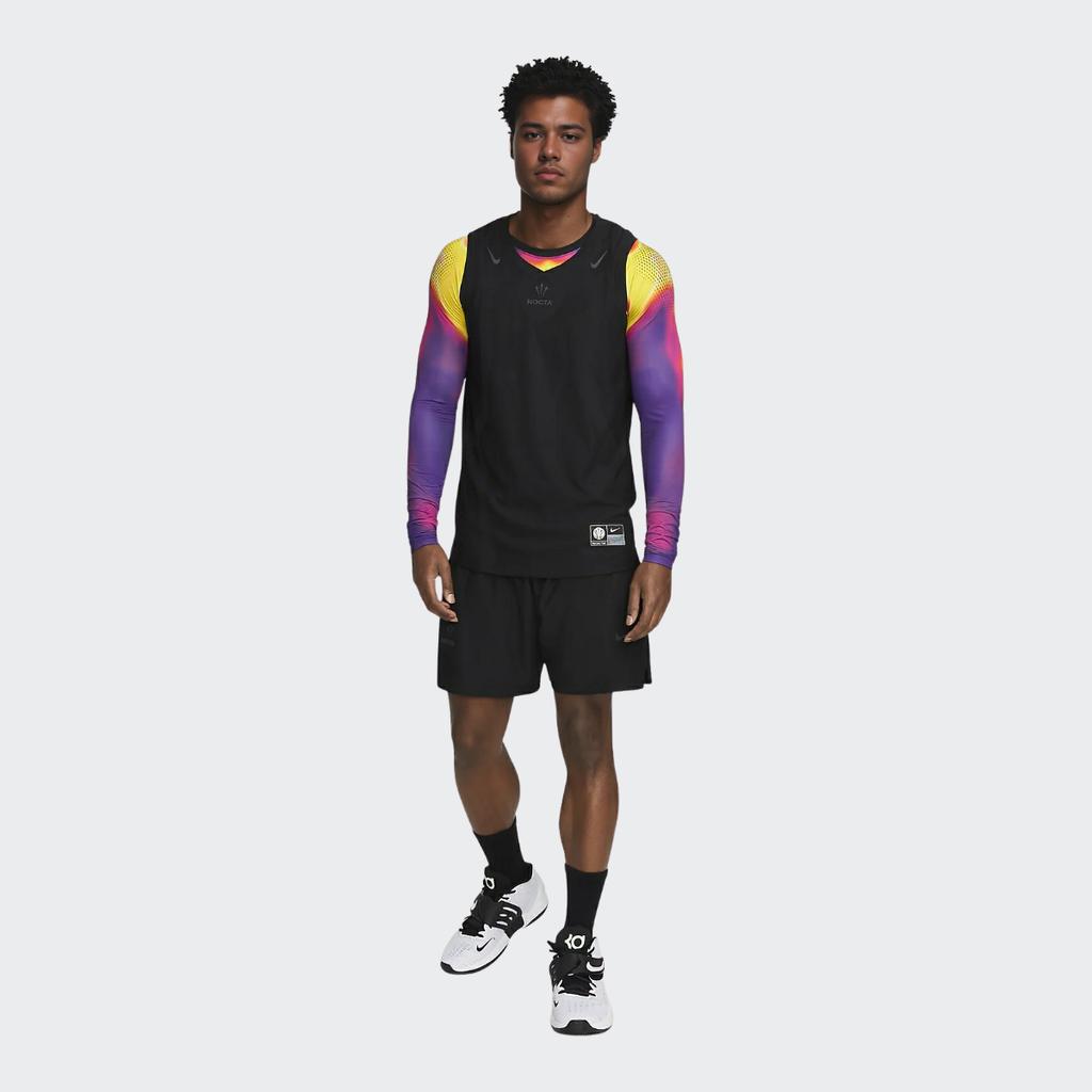 Nike X Drake Nocta Series Thermal Imaging Pattern Printed Long Sleeve Fitness Shirt Men Tops Multicolor DN0654-010