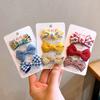 3pcs/set Ins Bow Hair Pin for Children Girl Tie Bow Floral Solid Color Hair Clips Baby Bang Side Clip Kid Girl Hair Accessories